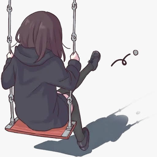 girl riding swing